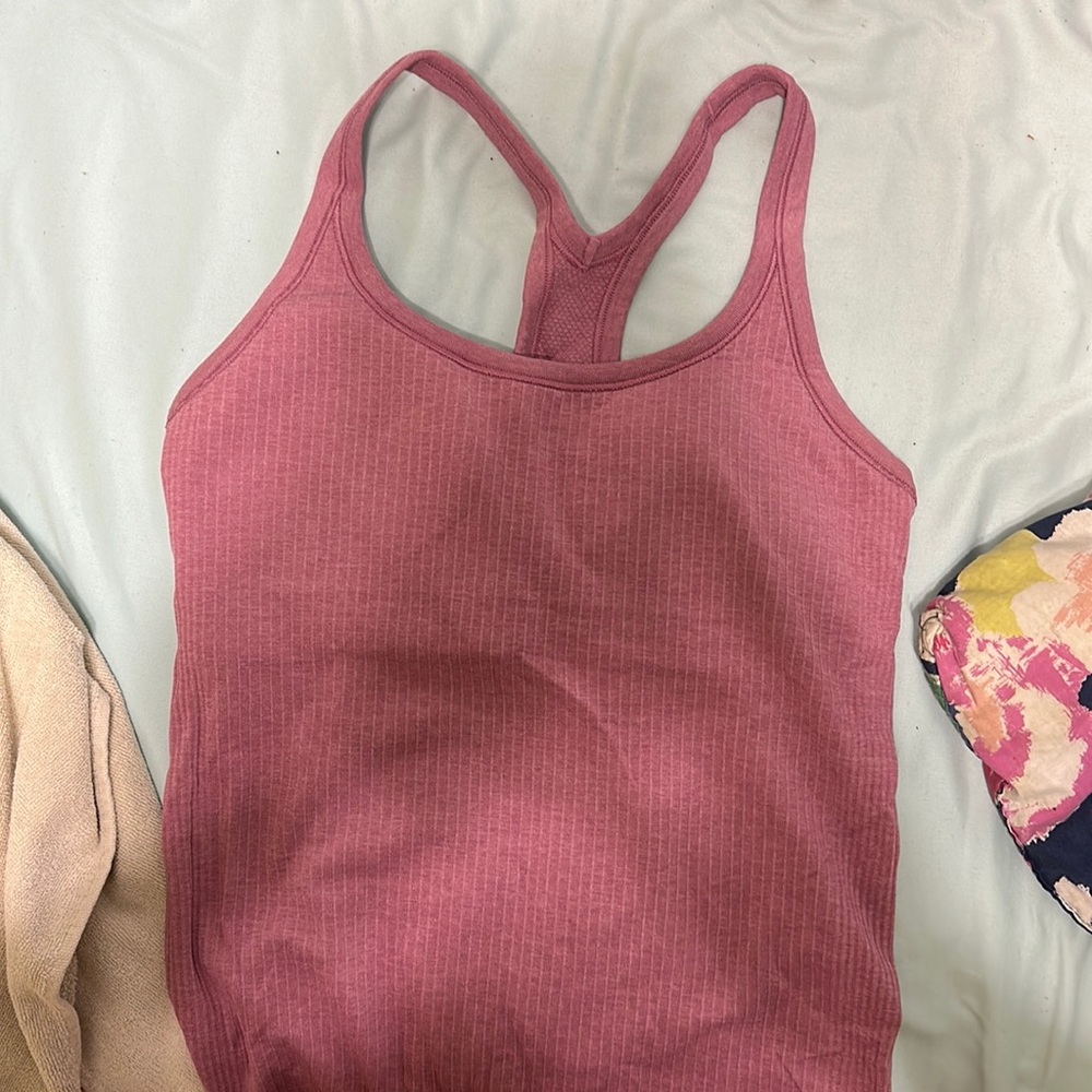 EUC ebb to street tank pink purple mauve
